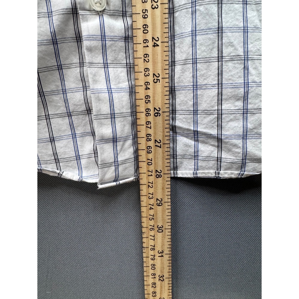 Perry Ellis Men's L G‎ Stretch Plaid Button Down Shirt - Picture 5 of 8
